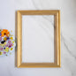 A4 Handcrafted golden wood picture frame with plexiglass